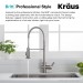 Смеситель кухонный Kraus Britt KPF-1690SFS