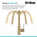 Смеситель кухонный Kraus Oletto KPF-2620BB