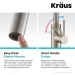 Смеситель кухонный Kraus Oletto KPF-2620SFS