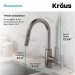 Смеситель кухонный Kraus Oletto KPF-2620SFS