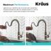 Смеситель кухонный Kraus Oletto KPF-2620SFS