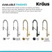 Смеситель кухонный Kraus Oletto KPF-2631MB