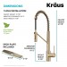 Смеситель кухонный Kraus Oletto KPF-2631SFACB