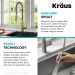 Смеситель кухонный Kraus Oletto KPF-2631SFACB