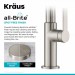 Смеситель кухонный Kraus Oletto KPF-2820SFS