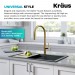 Смеситель кухонный Kraus Oletto KPF-2821BB