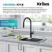 Смеситель кухонный Kraus Oletto KPF-2821MB