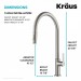 Смеситель кухонный Kraus Oletto KPF-2821SFS