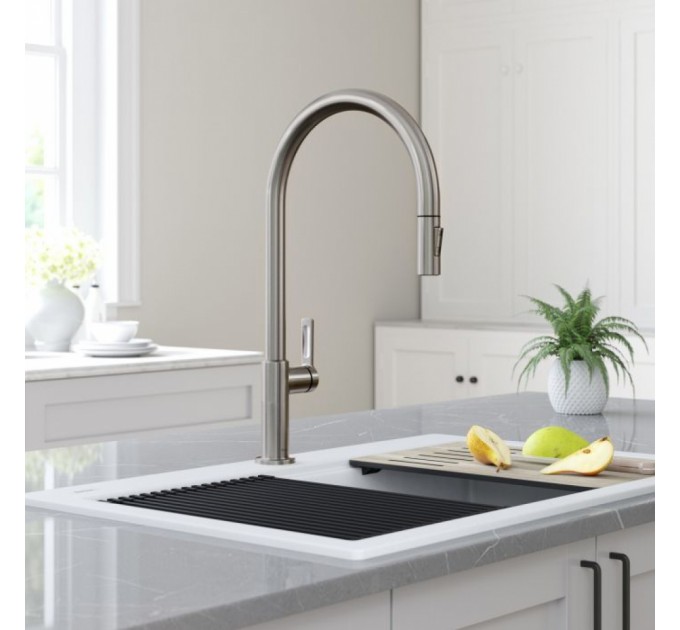 Смеситель кухонный Kraus Oletto KPF-2821SFS