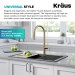 Смеситель кухонный Kraus Oletto KPF-2821SFACB