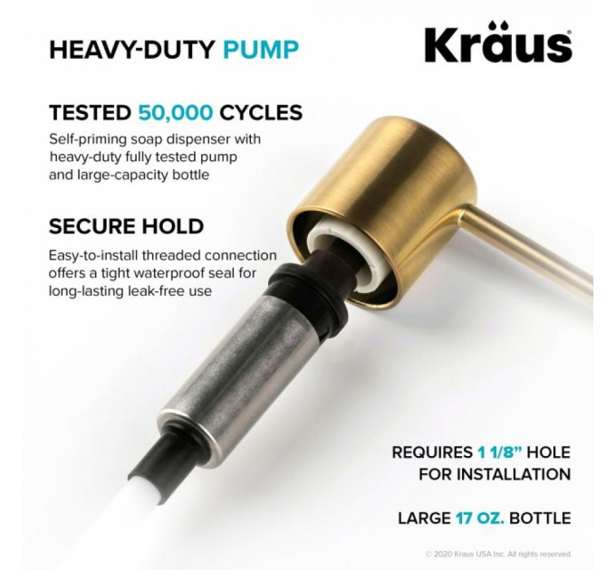 Дозатор моющего средства Kraus KSD-53BB