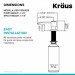 Дозатор миючого засобу Kraus KSD-53SFACB