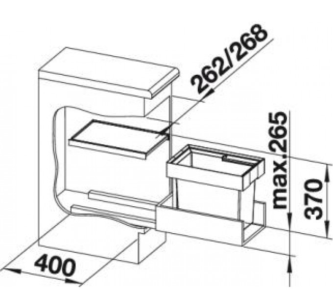 Система сортування відходів Blanco Flexon II 30/1 521542