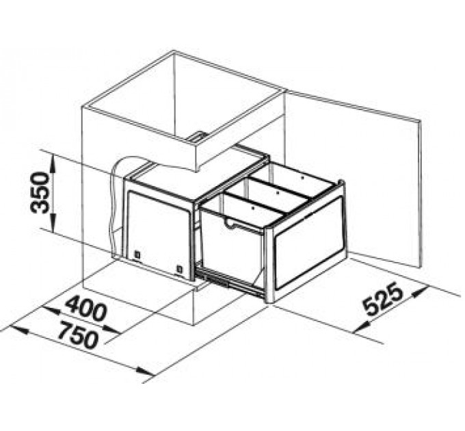 Система сортування відходів Blanco Botton Pro 60 Manual 517469