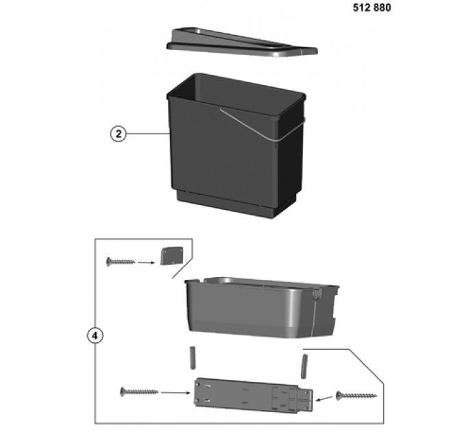 Система сортування відходів Blanco Singolo 45 512880