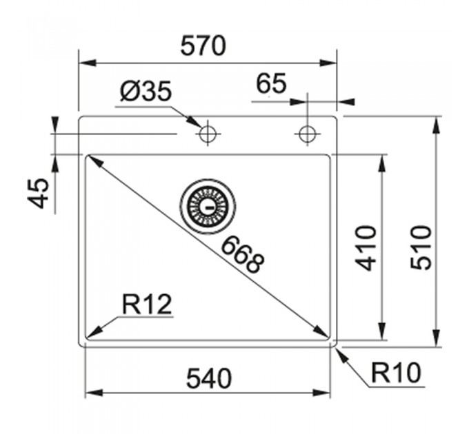Кухонная мойка Franke Box BXX 210-54 TL (127.0369.295)