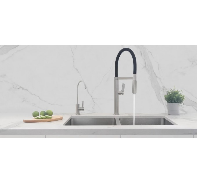 Смеситель кухонный Fabiano FKM 68P SS Inox