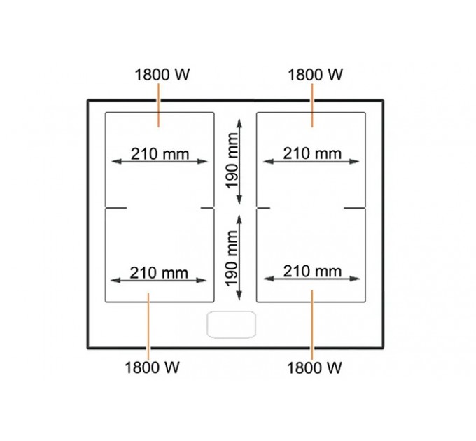 Індукційна варильна поверхня Fabiano FHBI 3201 Lux White