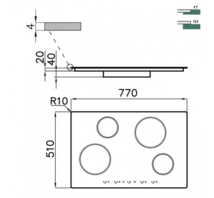 Індукційна варильна поверхня Foster S1000 7371 300