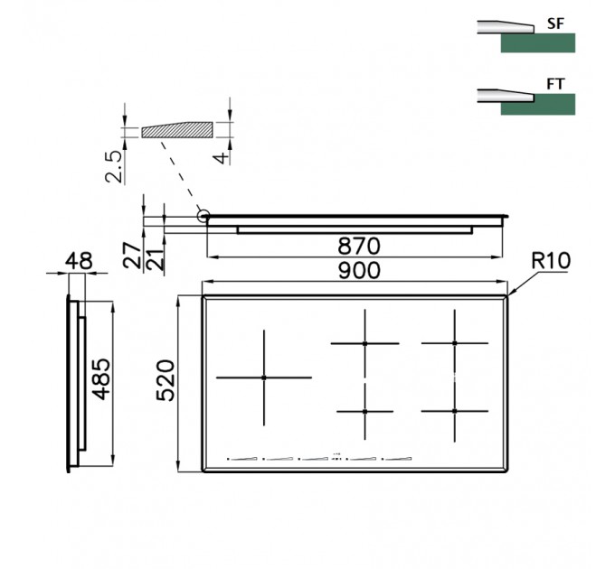 Індукційна варильна поверхня Foster S4000 7390 245