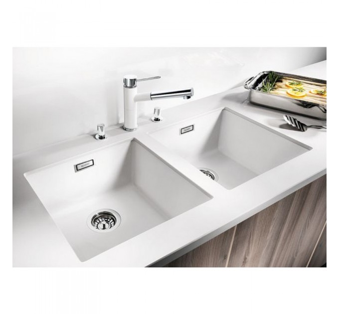 Кухонная мойка Blanco SUBLINE 400-U SILGRANIT антрацит 523422