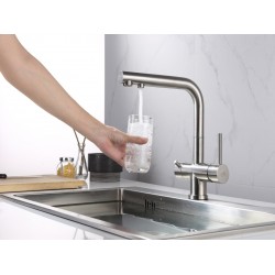 Смеситель кухонный Blue Water ZARA Inox