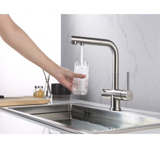 Смеситель кухонный Blue Water ZARA Inox