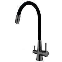 Змішувач кухонний Fabiano FKM 3126 SS Flex Nano Graphite