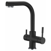 Змішувач кухонний Blue Water ALABAMA 44 Чорний металік