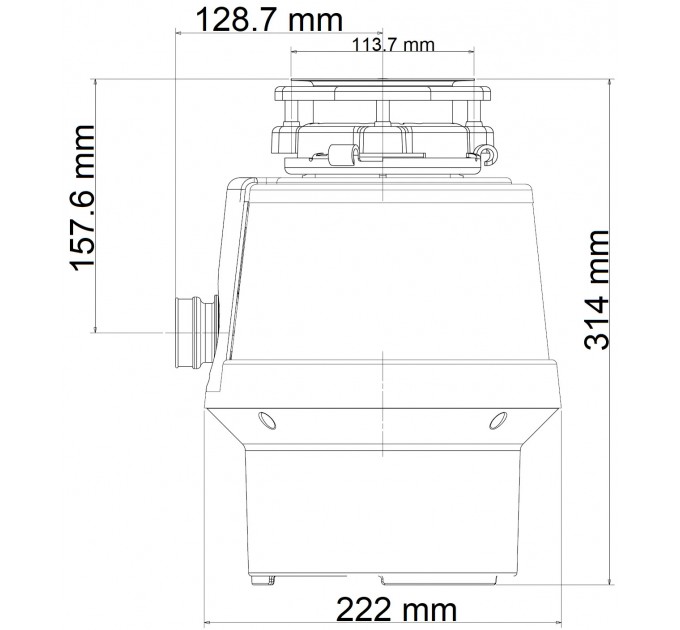 Подрібнювач харчових відходів Fabiano Inverto BLDC