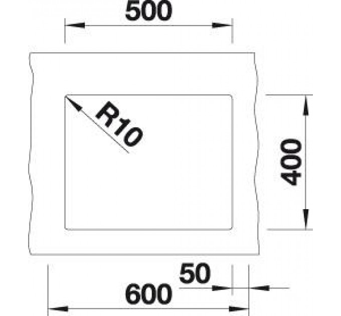 Кухонная мойка Blanco SUBLINE 500-U SILGRANIT черный 525995