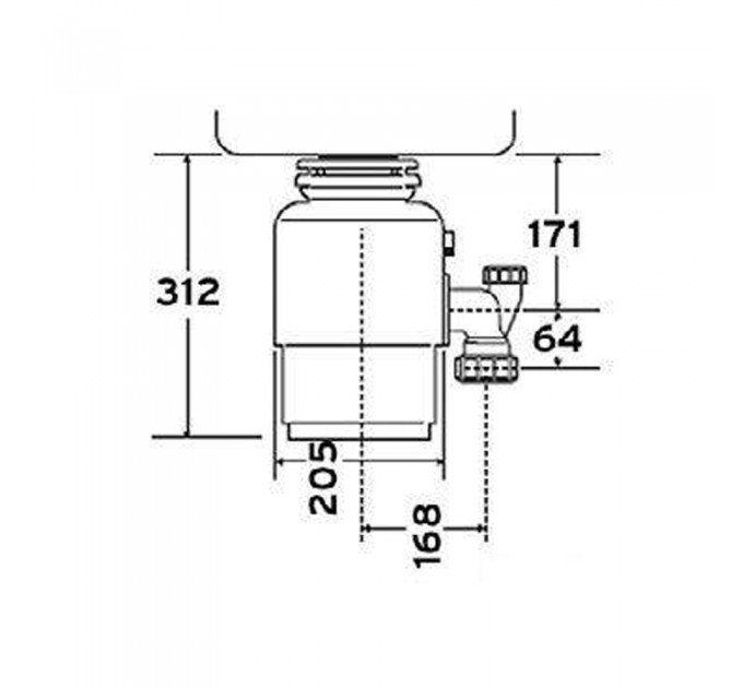 Подрібнювач харчових відходів In-Sink-Erator Model Evolution 100