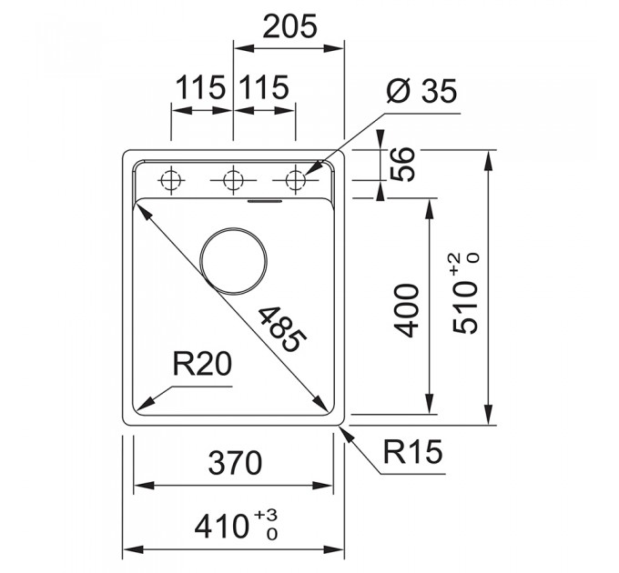 Кухонная мойка Franke Maris MRG 610-37 TL (114.0668.863) бежевый