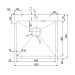 Кухонная мойка Fabiano BR 50x50