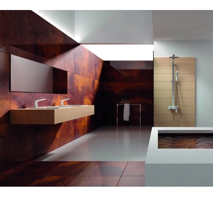 Змішувач для раковини Blue Water EMIRA EMI-BUN.010BC ХРОМ / БІЛИЙ