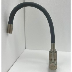 Смеситель кухонный Fabiano FKM 56 SS Flex Inox (Grey)
