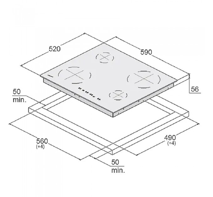 Електрична варильна поверхня Fabiano SVH 646 Black
