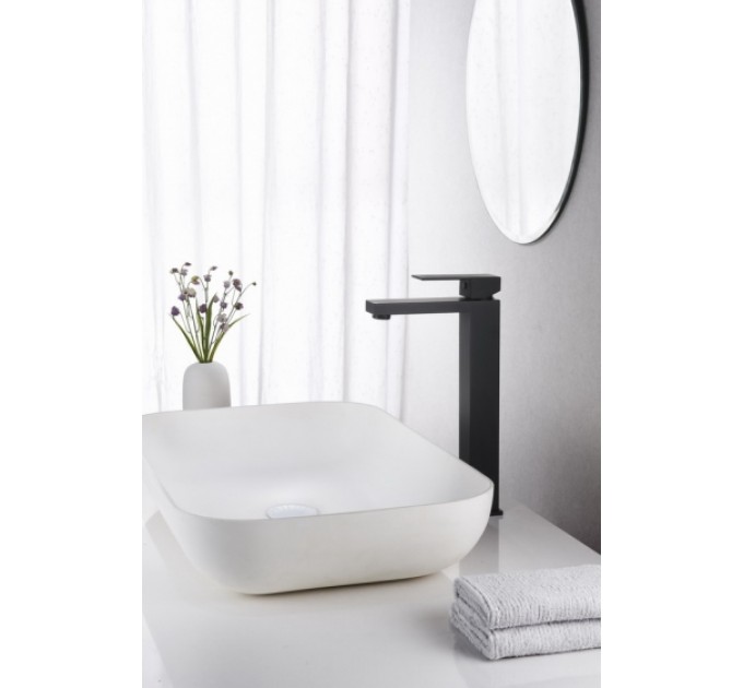 Змішувач для раковини Blue Water TORONTO TOR-BUW.050 ЧОРНИЙ МАТОВИЙ