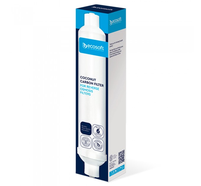 Вугільний постфільтр Ecosoft для фільтрів зворотного осмосу