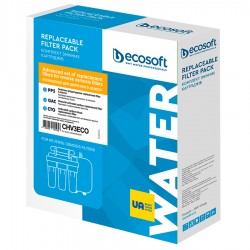 Покращений комплект картриджів Ecosoft 1-2-3 для фільтрів зворотного осмосу