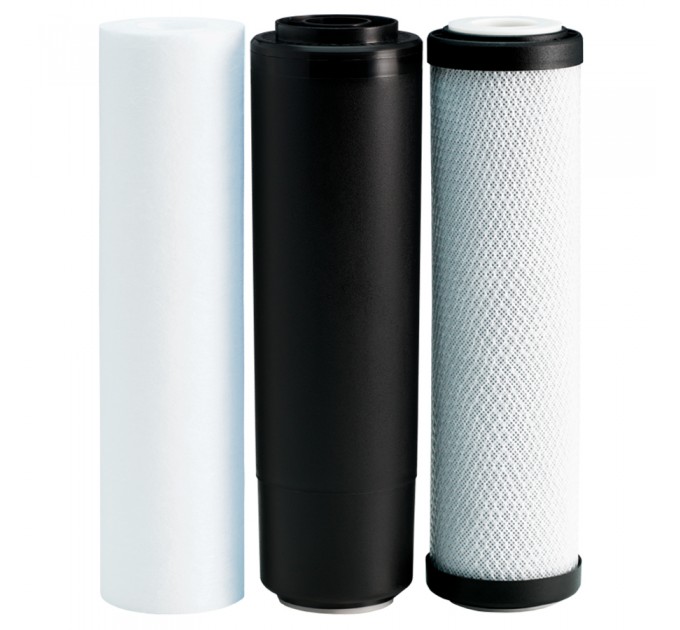 Покращений комплект картриджів Ecosoft 1-2-3 для фільтрів зворотного осмосу