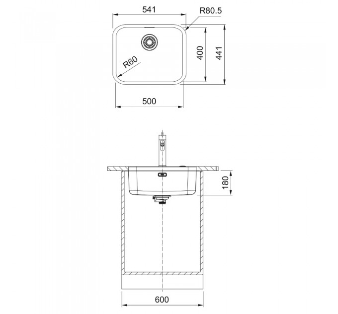 Кухонная мойка Franke Smart SRX 110-50 (122.0703.300) полированная