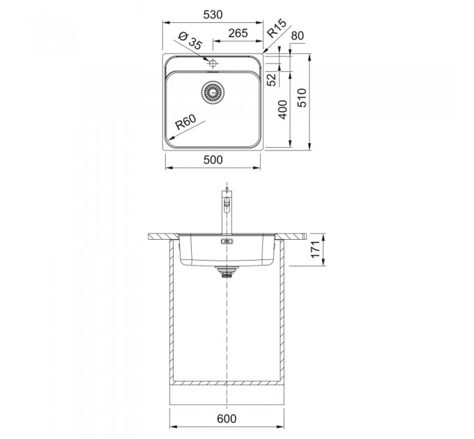 Кухонная мойка Franke Smart SRX 210-50 (127.0703.299) полированная