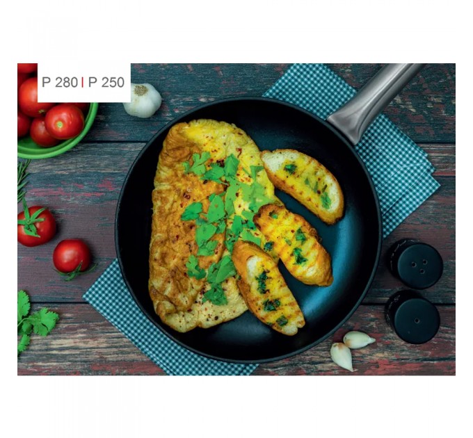 Чавунна сковорода Fabiano P 280 Black