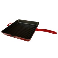 Чавунна сковорода гриль Fabiano G 3030 Red