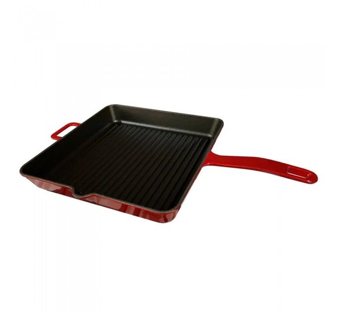 Чавунна сковорода гриль Fabiano G 3030 Red