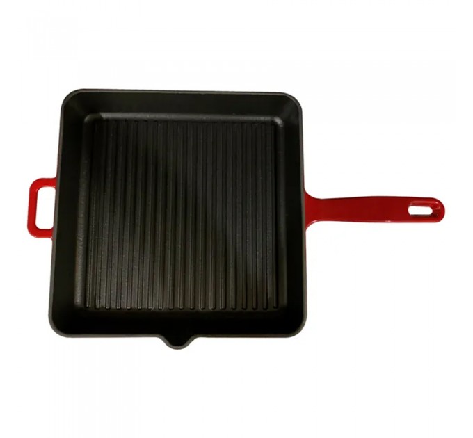 Чавунна сковорода гриль Fabiano G 3030 Red