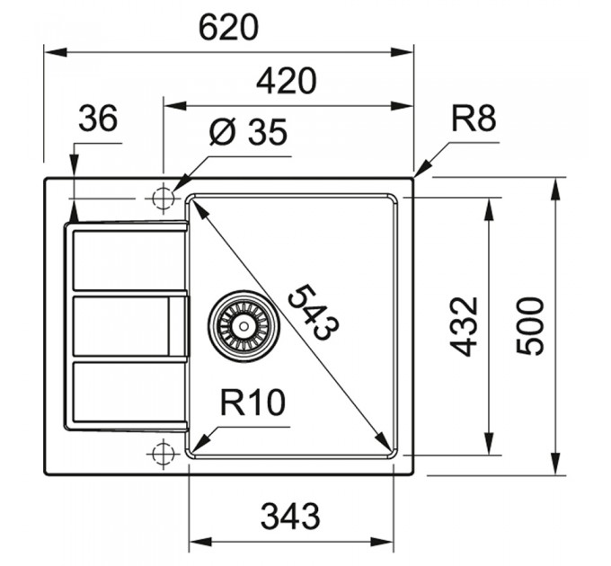Кухонная мойка Franke Sirius S2D 611-62 (143.0671.742) бежевый