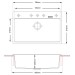 Кухонная мойка Fabiano Quadro 78x51 Antracit
