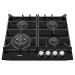 Газова варильна поверхня Fabiano FHG 1044 VGHT2 Black Glass
